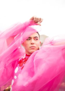 Lindsay Morris boy in pink clothes expressing his gendre