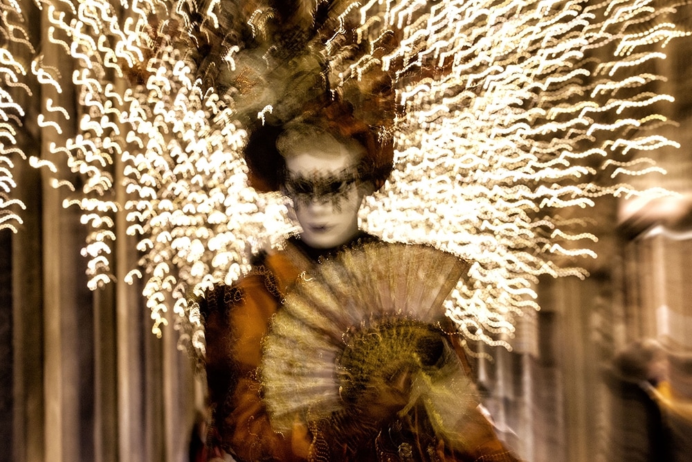 woman at the venice carnival
