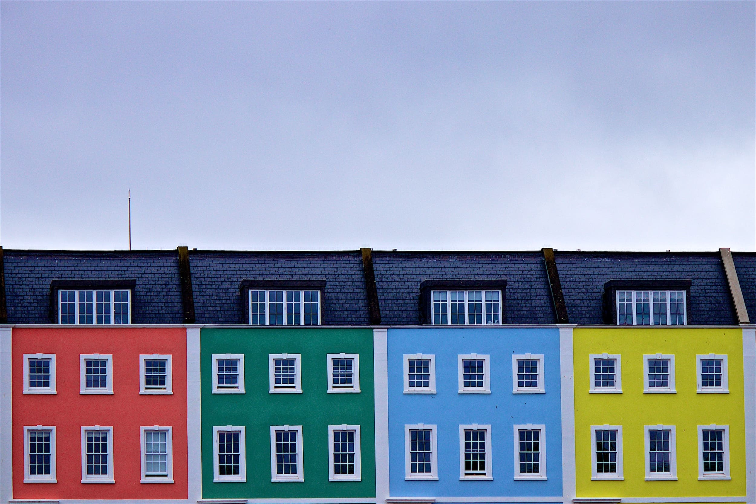 colorful houses in bristol